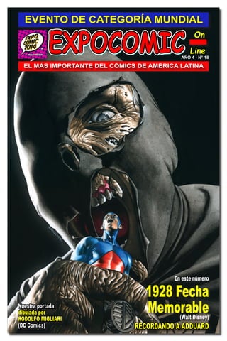 EXPO-COMIC ON LINE WWW.EXPOCOMICONLINE.CL
Nuestra portada
dibujada por
RODOLFO MIGLIARI
(DC Comics)
EXPOCOMIC
On
Line
®
AÑ...