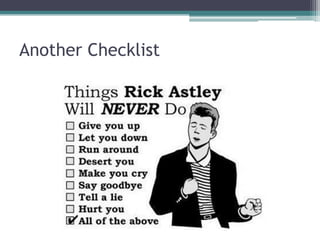 Another Checklist
 