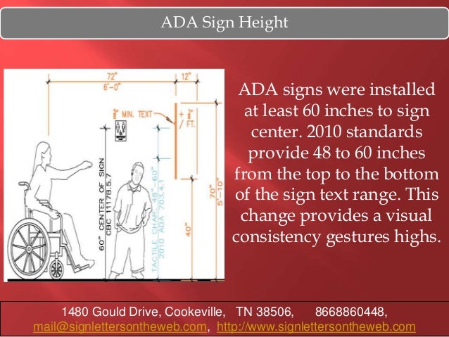 ADA Sign Height