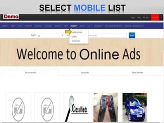 SELECT MOBILE LIST
 