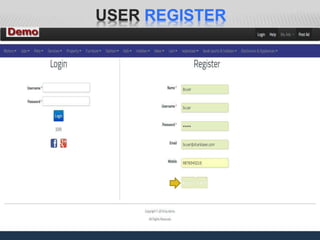 USER REGISTER
 