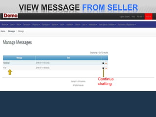 VIEW MESSAGE FROM SELLER
Continue
chatting
 