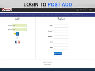 LOGIN TO POST ADD
 