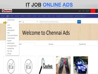 IT JOB ONLINE ADS
 
