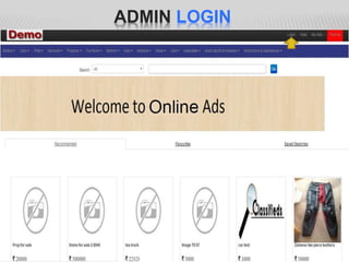 ADMIN LOGIN
 