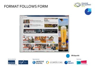 FORMAT FOLLOWS FORM
Veranstalter Sponsoren PartnerVeranstalter Sponsoren Partner
Blickpunkt
 