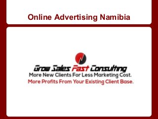 Online Advertising Namibia
 