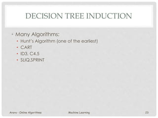 Online algorithms in Machine Learning | PPTX