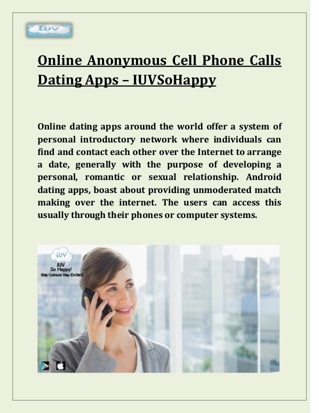 Online dating anonym