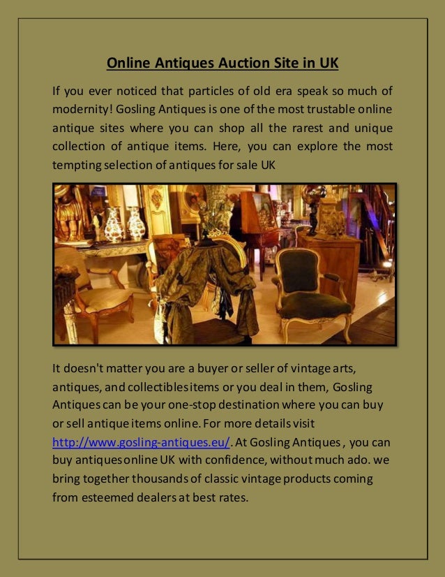 Online antiques auction site in uk