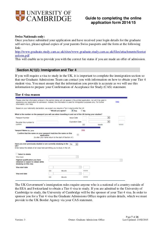 University Of Cambridge Online Graduate Admission