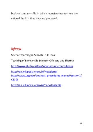 Online assignment -Reference Material | DOCX