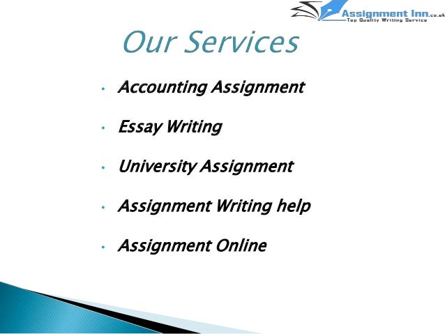 Accounting assignment help uk