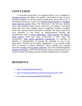 Assignment Framework Conclusion online assignment | DOC
