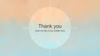 Thank you
Insert the title of your subtitle Here
 