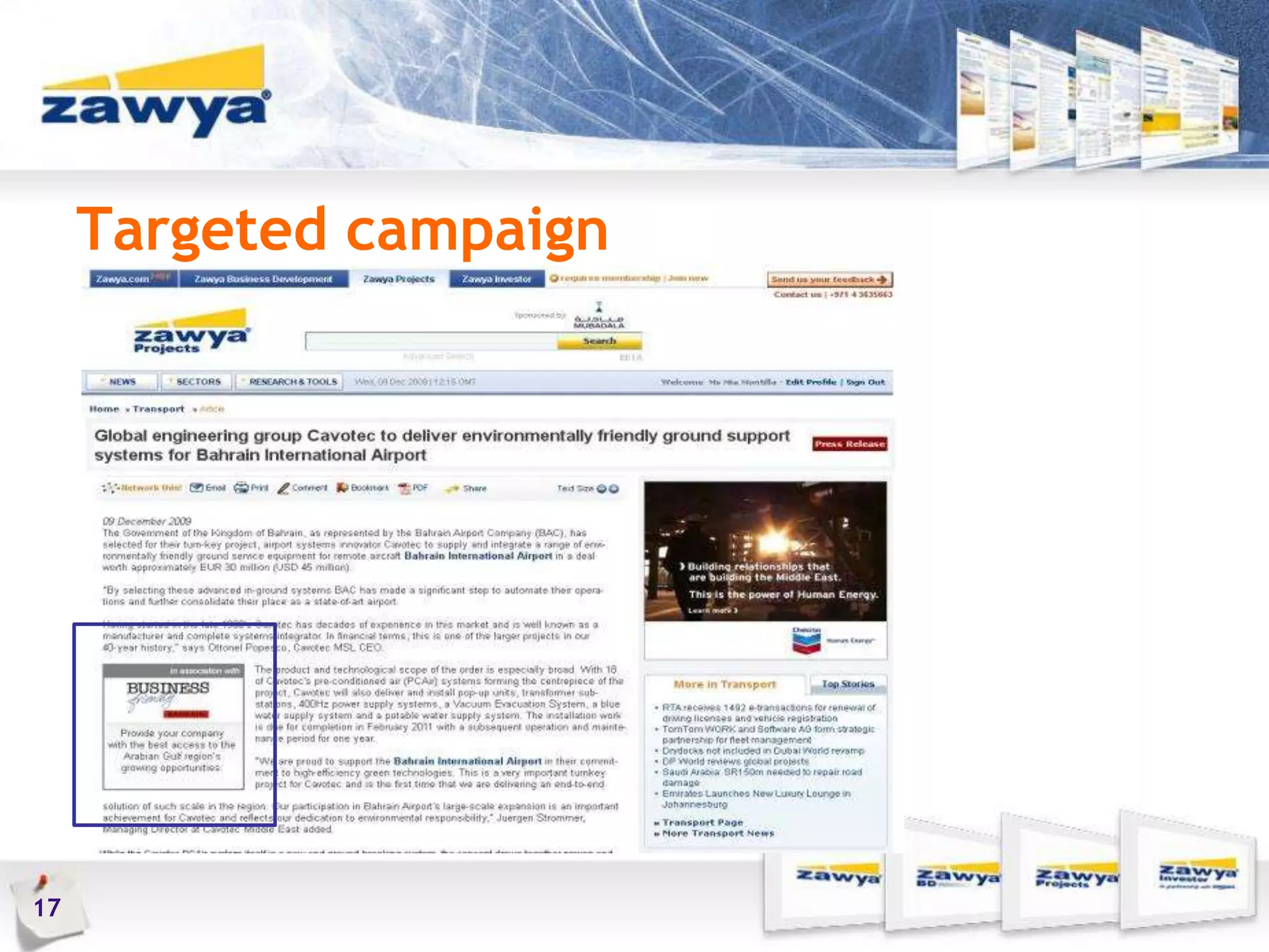 Targeted campaign
17
 