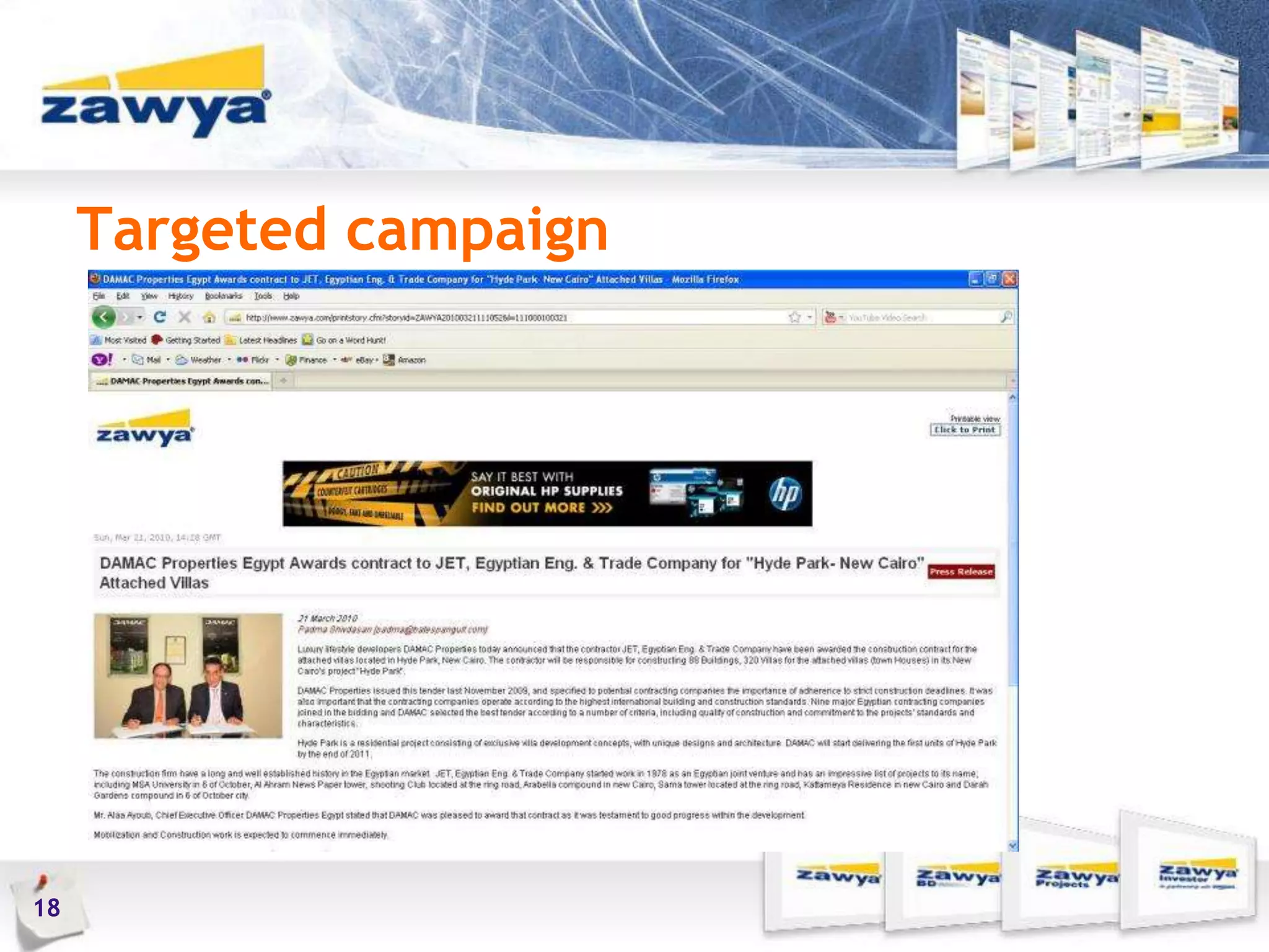 Targeted campaign
18
 