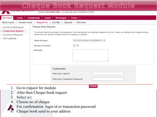 E banking of axis bank | PPTX