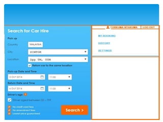 Zook Car Rental System Project