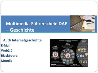 Auch Internetgeschichte E-Mai l Web2.0 Blackboard Moodle Multimedia-Führerschein DAF  – Geschichte EEEE 