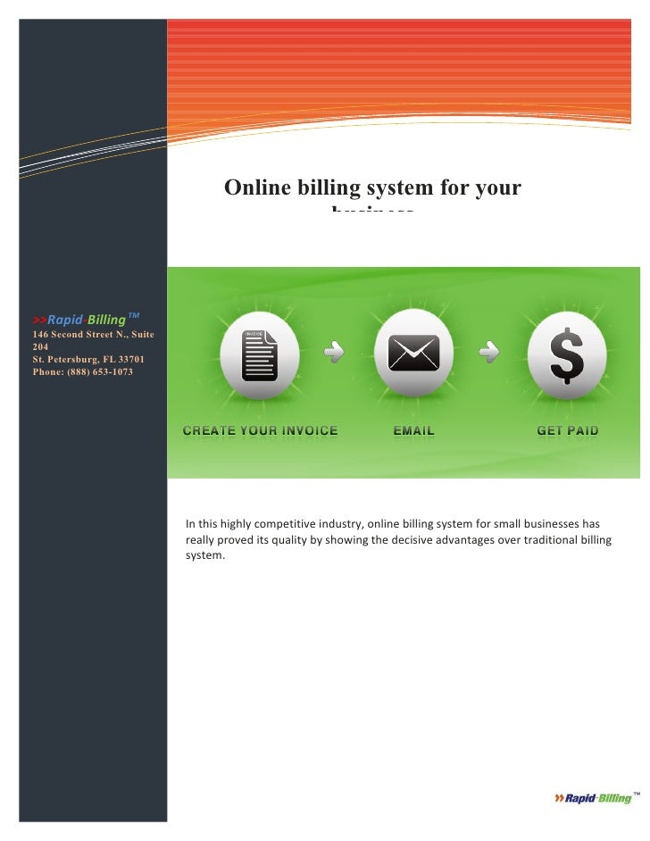 Online billing system for your business