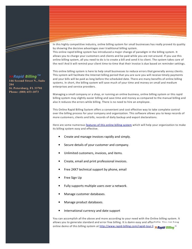 online billing system for your business