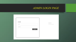 ADMIN LOGIN PAGE
 