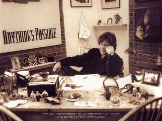 KEITH LANE> CREATIVEDIRECTOR> 301LAFAYETTESTREET,SALEM,MA01970
C:781.258.7364> E:KEITHLANECD@YAHOO.COM
 