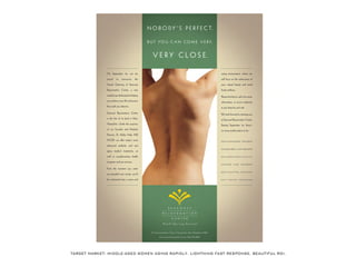 TARGETMARKET:MIDDLE-AGED WOMEN AGING RAPIDLY.LIGHTNING FASTRESPONSE.BEAUTIFULROI.
 