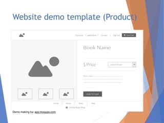 Website demo template (Product)
Demo making by- app.moqups.com
 