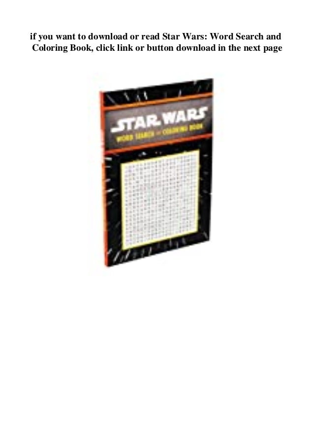 Download Online Book Star Wars Word Search And Coloring Book Read Online