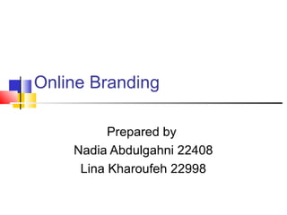 Online branding[1]