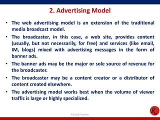 Modeling Advertisement Examples Online business models | PPTX