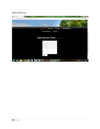 44 | P a g e
ADD SERVICES
 