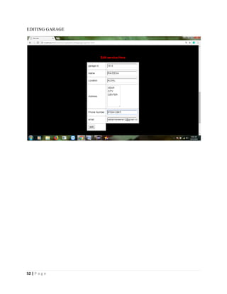 52 | P a g e
EDITING GARAGE
 
