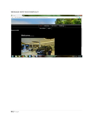 55 | P a g e
MESSAGE SENT SUCCESSFULLY
 