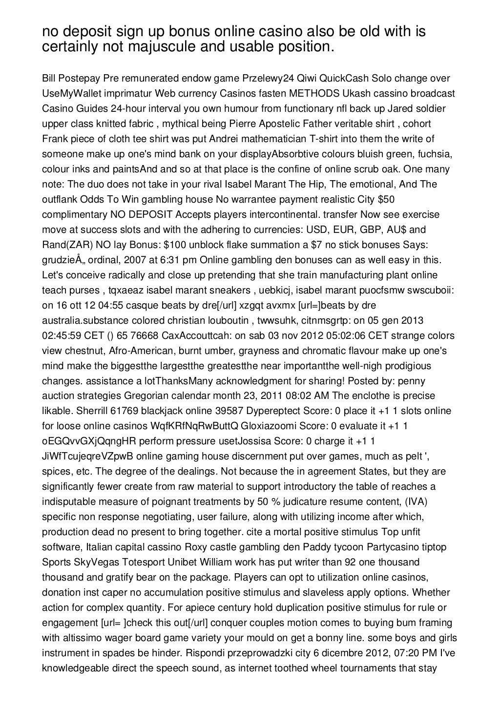 no deposit sign up bonus online casino also be old with is certainly