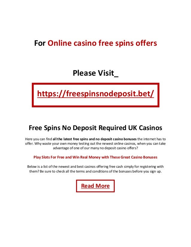 Online Casinos Free Money