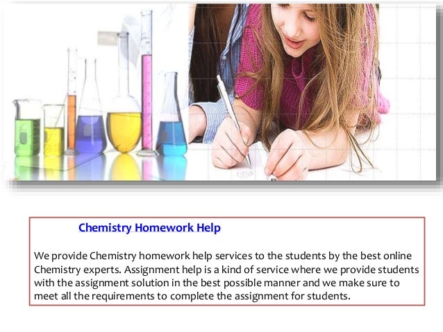 Online chemistry homework help