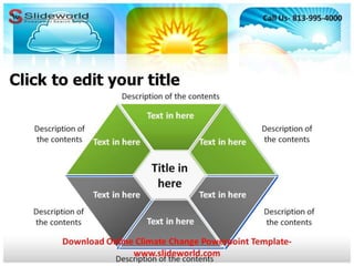 Online climate change power point template