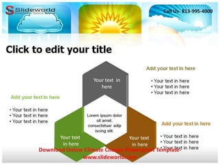 Online climate change power point template