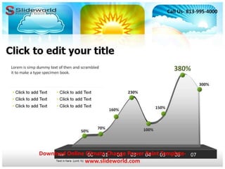 Online climate change power point template