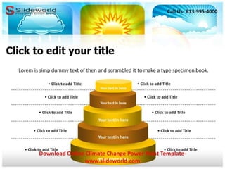 Online climate change power point template