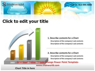 Online climate change power point template