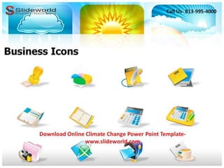 Online climate change power point template