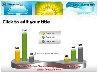 Online climate change power point template