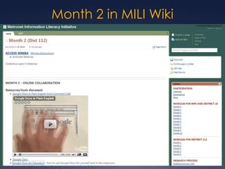 Month 2 in MILI Wiki