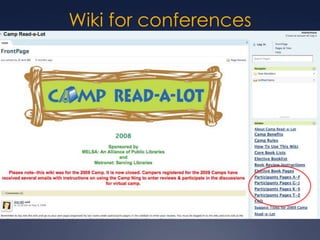 Wiki for conferences