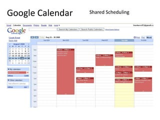Google Calendar Shared Scheduling