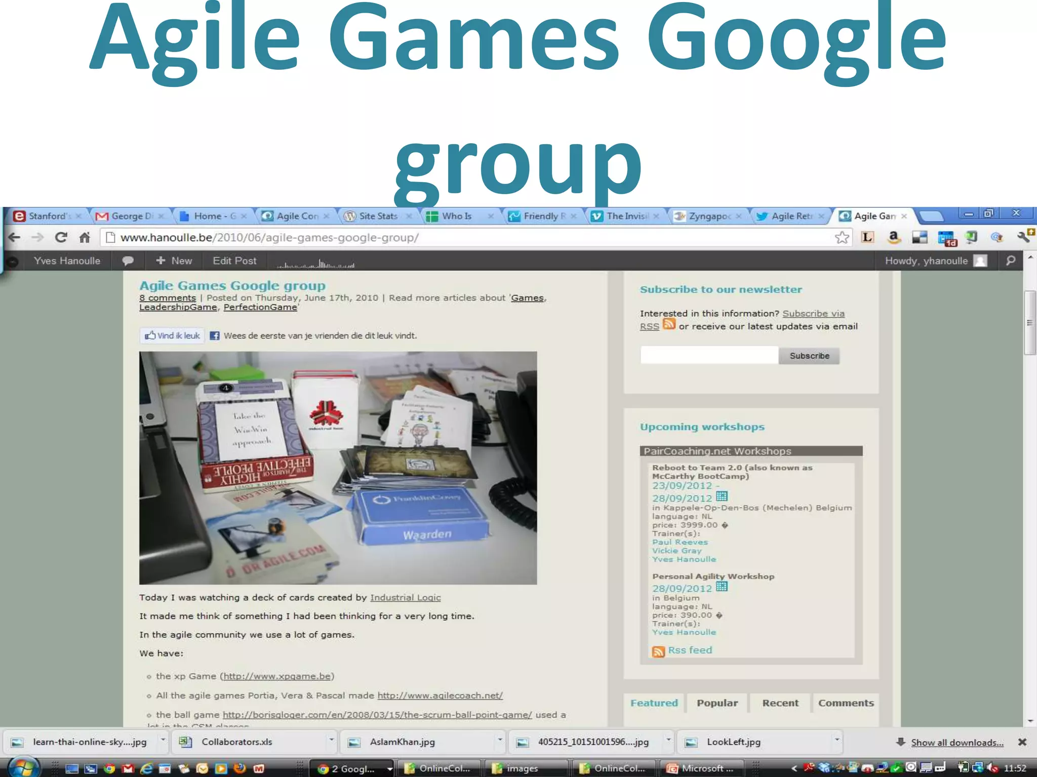Agile Games Google
            group




50
 